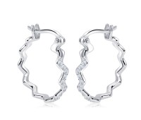 Silver Hoop Earring HO-2514